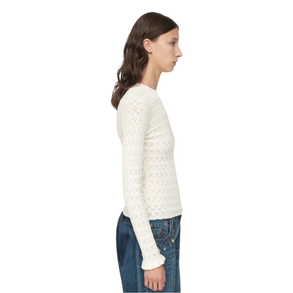 SEA NY Rue Sweater Cream NWT - Picture 6 of 10